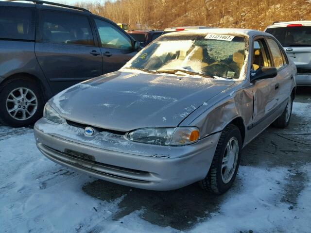 1Y1SK52821Z448168 - 2001 CHEVROLET GEO PRIZM SILVER photo 2