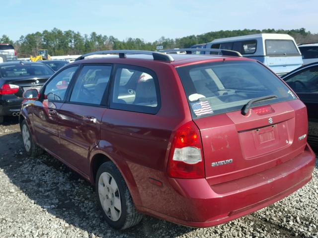 KL5JD86Z47K509512 - 2007 SUZUKI FORENZA BA BURGUNDY photo 3