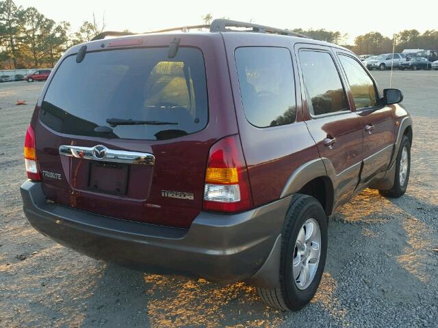 4F2CZ06154KM28658 - 2004 MAZDA TRIBUTE ES RED photo 4