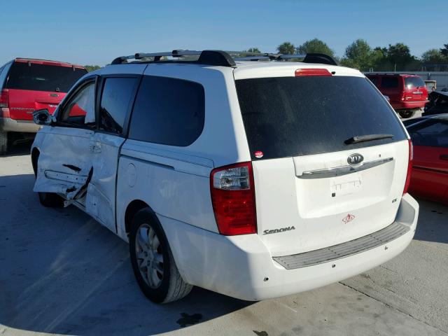 KNDMB233676112130 - 2007 KIA SEDONA EX WHITE photo 3