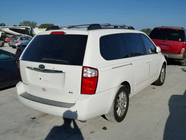 KNDMB233676112130 - 2007 KIA SEDONA EX WHITE photo 4