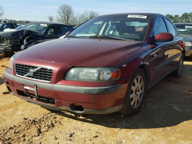 YV1RS61N212002301 - 2001 VOLVO S60 MAROON photo 2