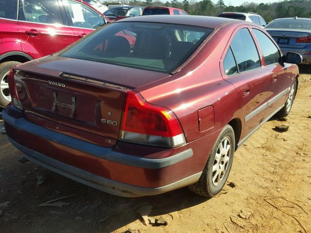 YV1RS61N212002301 - 2001 VOLVO S60 MAROON photo 4