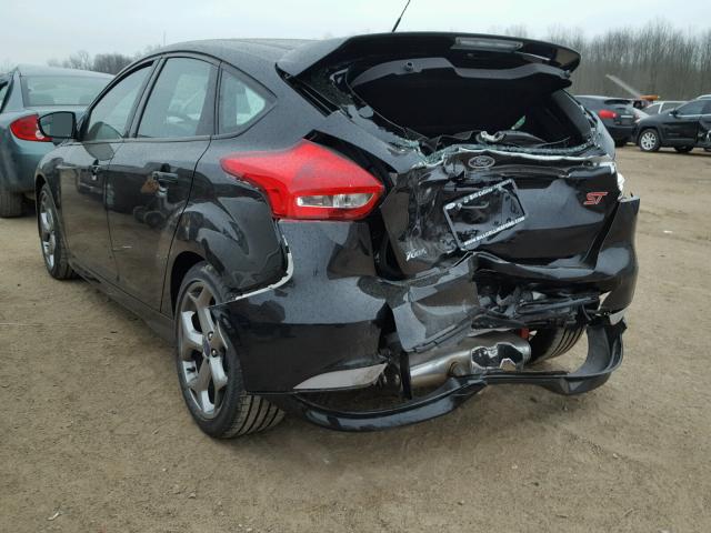 1FADP3L90HL334005 - 2017 FORD FOCUS ST BLACK photo 3