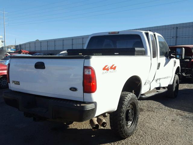 1FTSX31R08ED46082 - 2008 FORD F350 SRW S WHITE photo 4