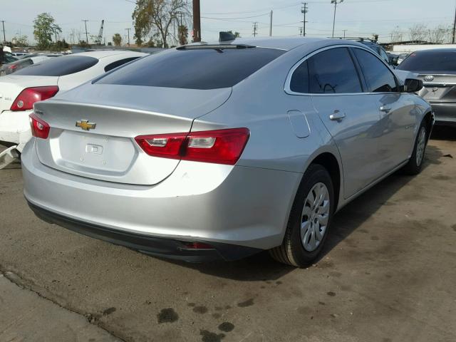 1G1ZA5ST9GF304954 - 2016 CHEVROLET MALIBU L SILVER photo 4