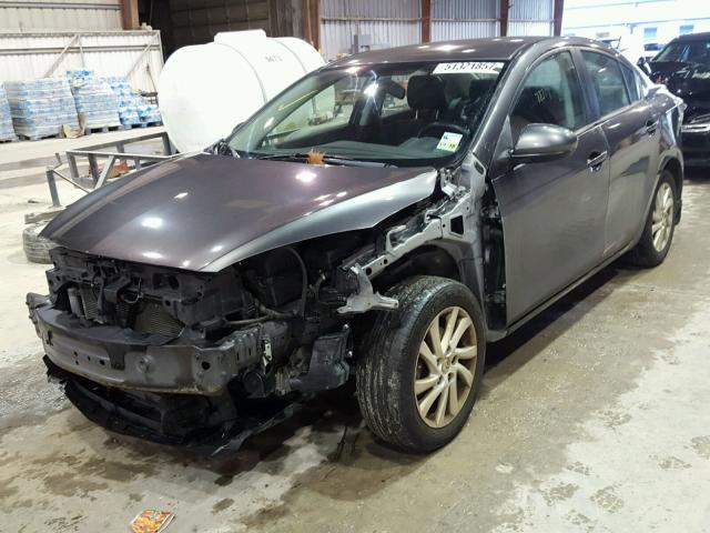 JM1BL1V78C1605913 - 2012 MAZDA 3 I GRAY photo 2