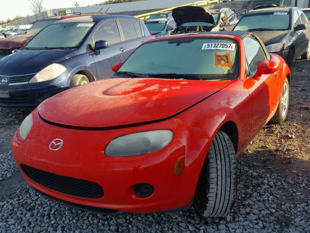 JM1NC25F070135270 - 2007 MAZDA MX-5 MIATA RED photo 2