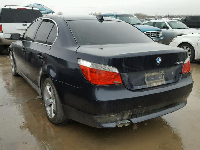 WBANE53536CK88175 - 2006 BMW 525 I BLUE photo 3