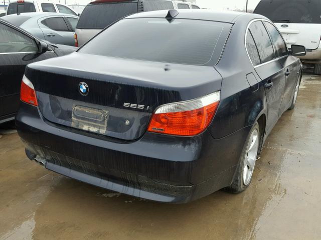 WBANE53536CK88175 - 2006 BMW 525 I BLUE photo 4