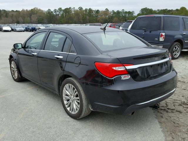 1C3BC2FG7BN607636 - 2011 CHRYSLER 200 LIMITE BLACK photo 3