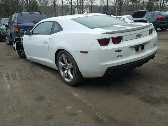 2G1FB1E33C9190117 - 2012 CHEVROLET CAMARO LT WHITE photo 3