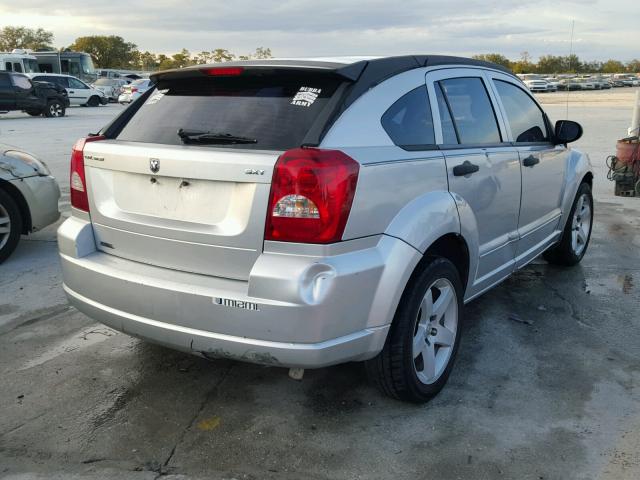 1B3HB48B17D536485 - 2007 DODGE CALIBER SX SILVER photo 4