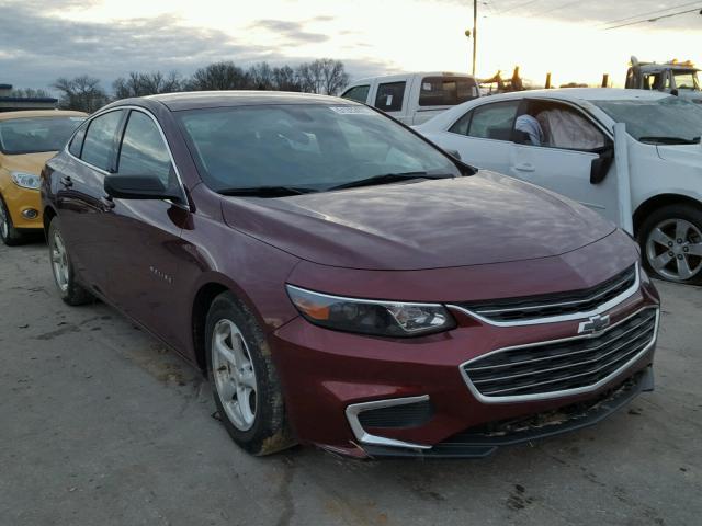 1G1ZB5STXGF325325 - 2016 CHEVROLET MALIBU LS PURPLE photo 1