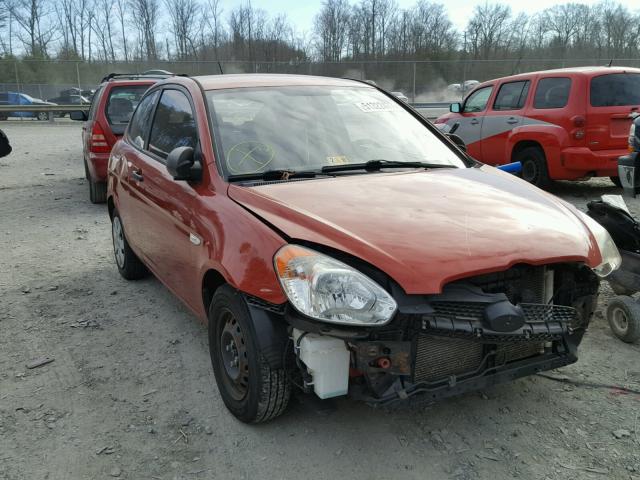 KMHCM36C57U054655 - 2007 HYUNDAI ACCENT GS RED photo 1