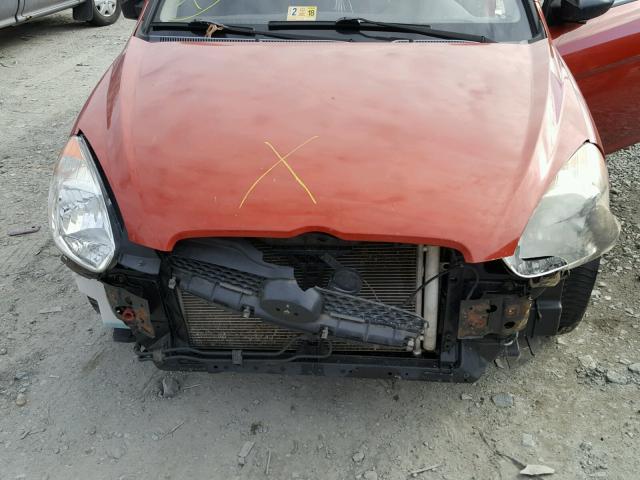 KMHCM36C57U054655 - 2007 HYUNDAI ACCENT GS RED photo 7