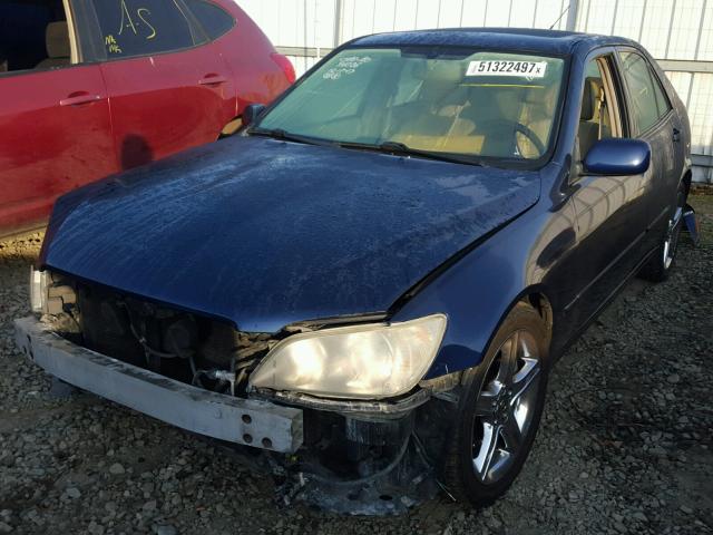 JTHBD192540084490 - 2004 LEXUS IS 300 BLUE photo 2