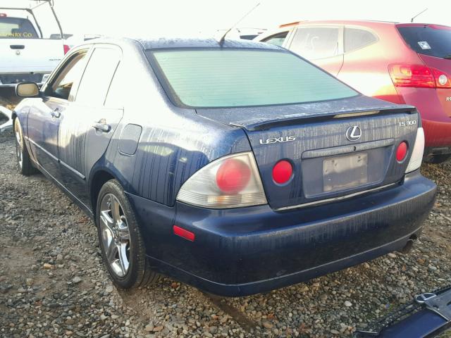 JTHBD192540084490 - 2004 LEXUS IS 300 BLUE photo 3