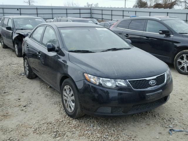 KNAFU4A20D5716778 - 2013 KIA FORTE EX BLACK photo 1