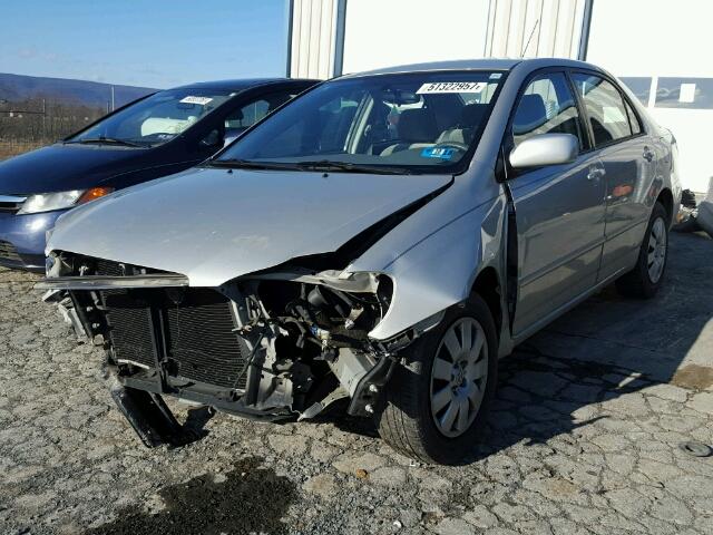 2T1BR32E43C102470 - 2003 TOYOTA COROLLA CE SILVER photo 2