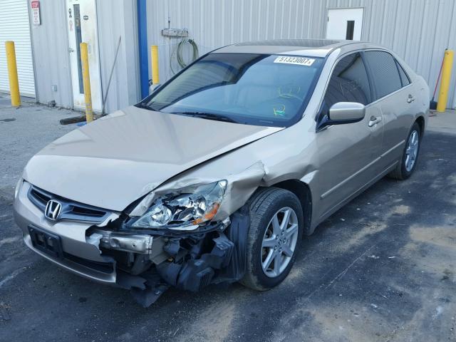 1HGCM66514A079199 - 2004 HONDA ACCORD EX TAN photo 2