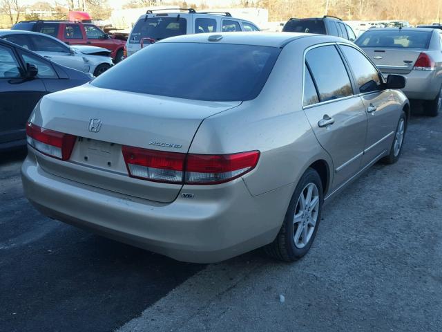 1HGCM66514A079199 - 2004 HONDA ACCORD EX TAN photo 4