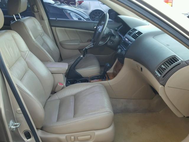 1HGCM66514A079199 - 2004 HONDA ACCORD EX TAN photo 5