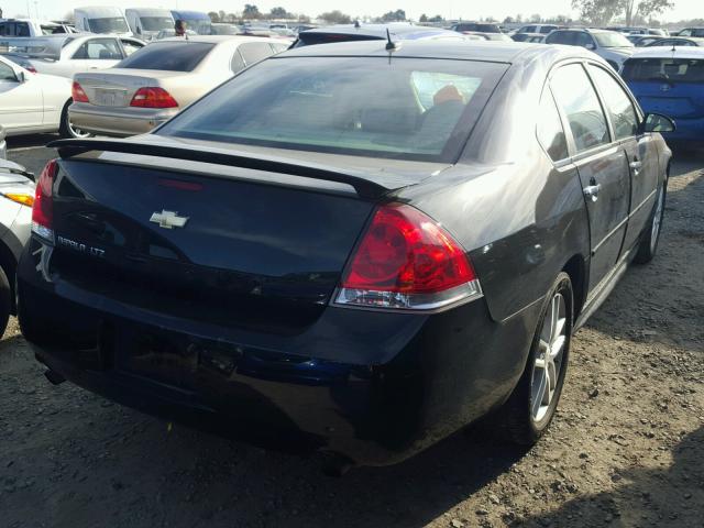 2G1WC5E39C1161126 - 2012 CHEVROLET IMPALA LTZ BLACK photo 4