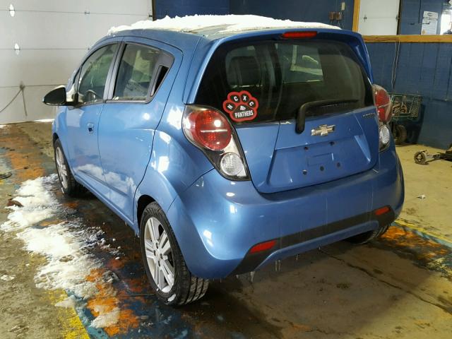 KL8CD6S98DC504664 - 2013 CHEVROLET SPARK 1LT BLUE photo 3