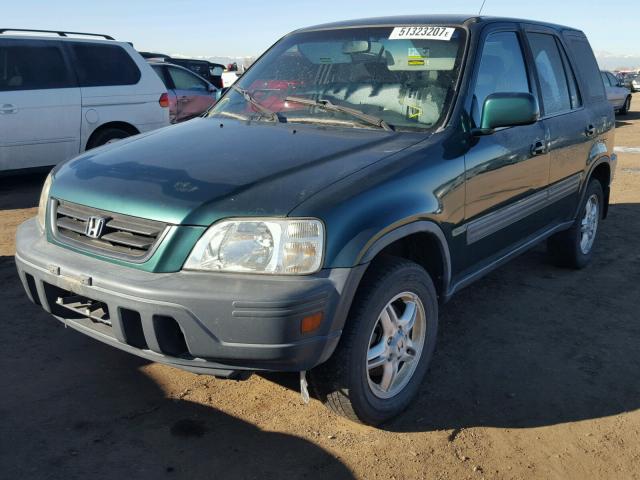 JHLRD1867YC023766 - 2000 HONDA CR-V EX GREEN photo 2