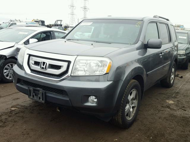 5FNYF4H5XAB027623 - 2010 HONDA PILOT EXL GRAY photo 2