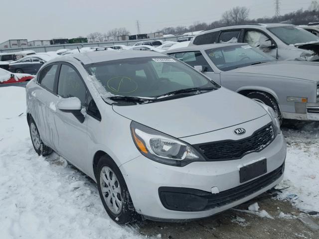 KNADM4A34E6394657 - 2014 KIA RIO LX Արծաթագույն լուսանկար 1