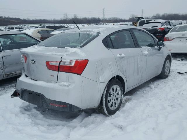 KNADM4A34E6394657 - 2014 KIA RIO LX Արծաթագույն լուսանկար 4