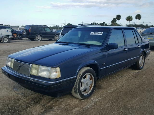 YV1KS9500P0029597 - 1993 VOLVO 960 BLUE photo 2