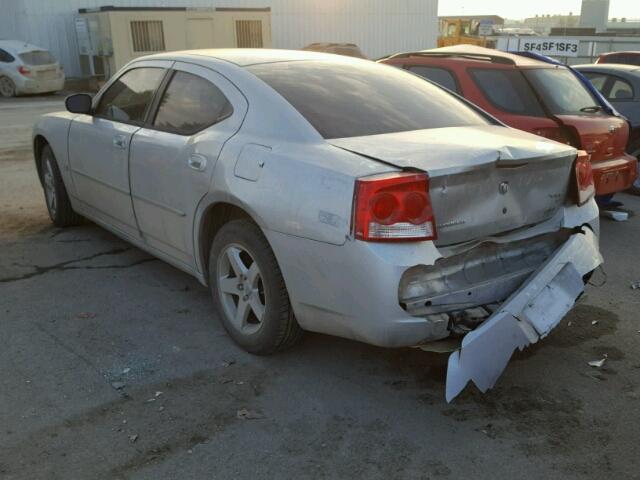 2B3CA3CVXAH309668 - 2010 DODGE CHARGER SX SILVER photo 3