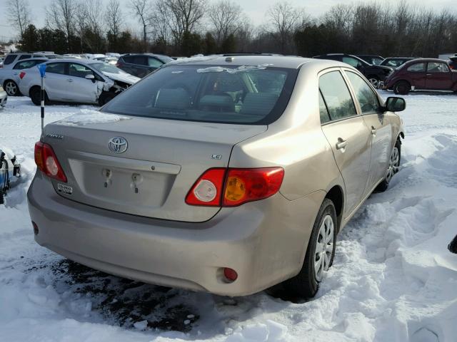 2T1BU4EE3AC245147 - 2010 TOYOTA COROLLA BA GOLD photo 4