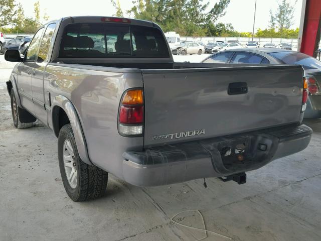 5TBRN34192S242713 - 2002 TOYOTA TUNDRA ACC GRAY photo 3