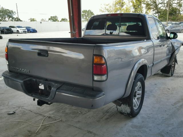 5TBRN34192S242713 - 2002 TOYOTA TUNDRA ACC GRAY photo 4