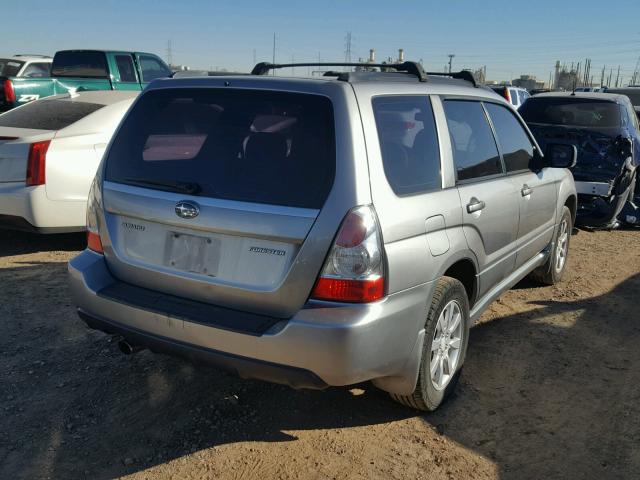 JF1SG65667H707464 - 2007 SUBARU FORESTER 2 GRAY photo 4