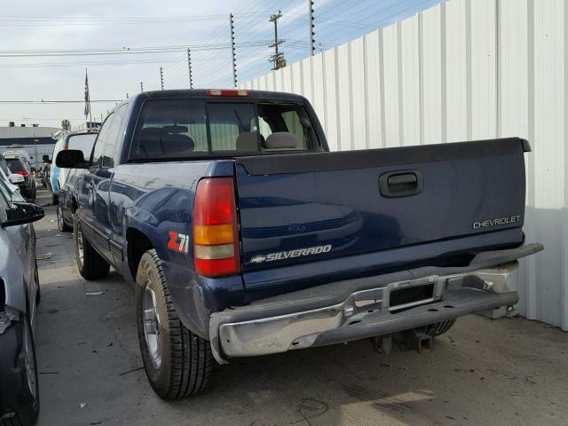 1GCEK19T6XE151344 - 1999 CHEVROLET SILVERADO BLUE photo 3