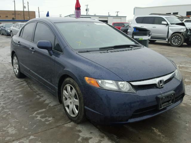 1HGFA16557L127336 - 2007 HONDA CIVIC LX BLUE photo 1