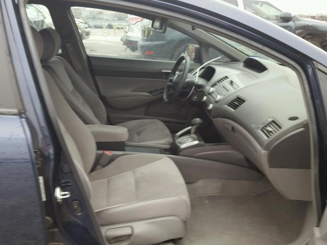 1HGFA16557L127336 - 2007 HONDA CIVIC LX BLUE photo 5