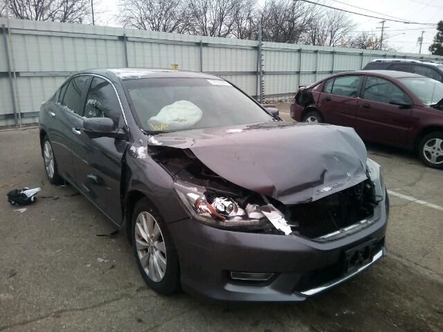 1HGCR2F74DA231567 - 2013 HONDA ACCORD EX GRAY photo 1