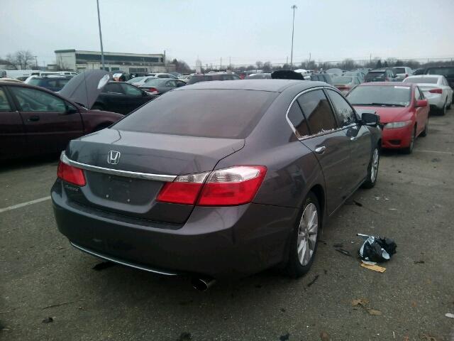 1HGCR2F74DA231567 - 2013 HONDA ACCORD EX GRAY photo 4