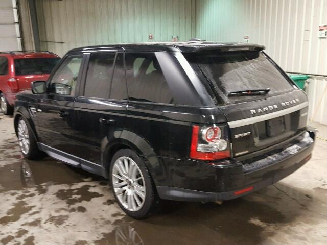 SALSK2D40DA761390 - 2013 LAND ROVER RANGE ROVE BLACK photo 3