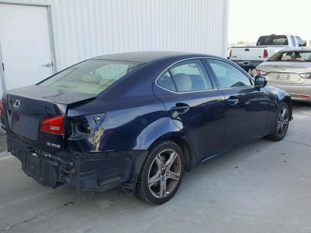 JTHBE262765000716 - 2006 LEXUS IS 350 BLUE photo 4