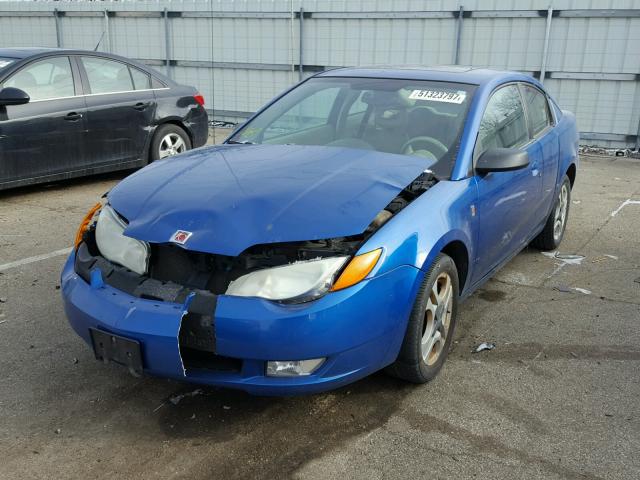 1G8AW12F43Z177526 - 2003 SATURN ION LEVEL BLUE photo 2