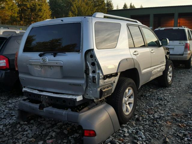 JTEBU14R930013034 - 2003 TOYOTA 4RUNNER SR SILVER photo 4