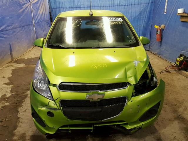 KL8CB6S90EC489777 - 2014 CHEVROLET SPARK LS GREEN photo 9