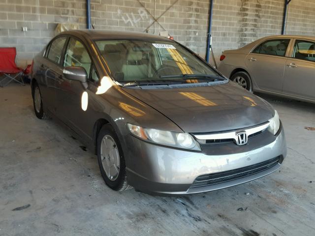 JHMFA36237S027109 - 2007 HONDA CIVIC HYBR GRAY photo 1